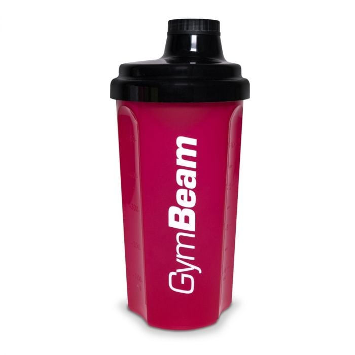 Shaker roșu 500 ml - GymBeam