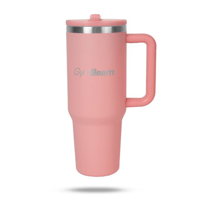 Cană termică 1.2 l Roz - GymBeam