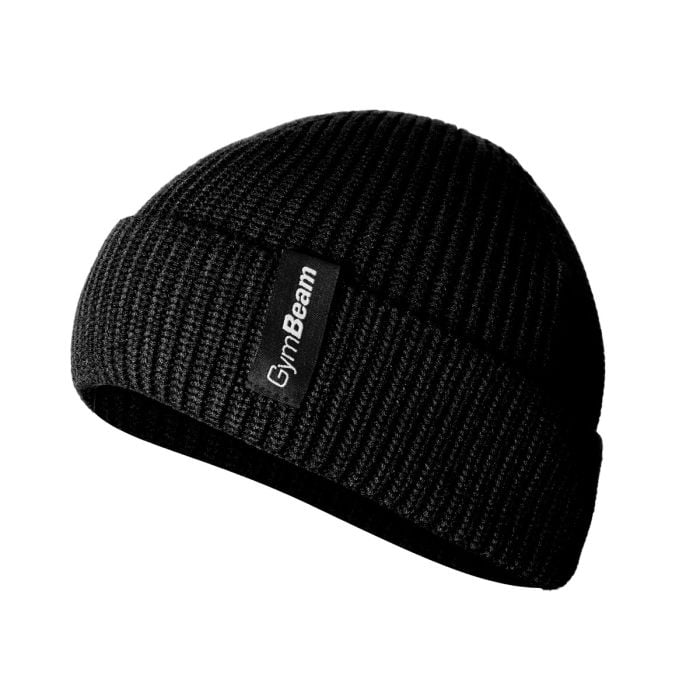 Căciulă Alpine Beanie Neagră - GymBeam