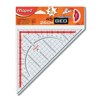 Raportor triunghi Maped Technic 26 cm 1 buc.