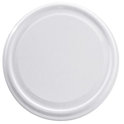 Capac metalic cu filet Orion, alb, 10 buc.