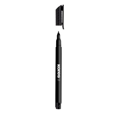 Vârf marker permanent M negru 12 buc