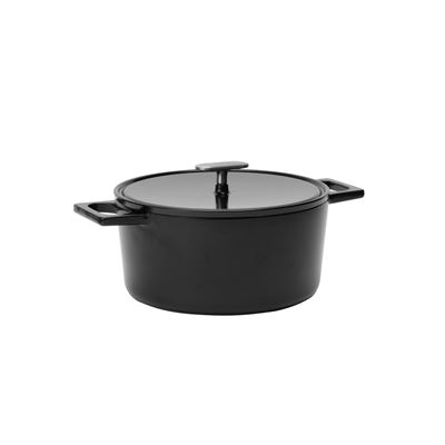 Caserolă FABINI cu capac LTN 26 cm MATTI 5,5 l neagră