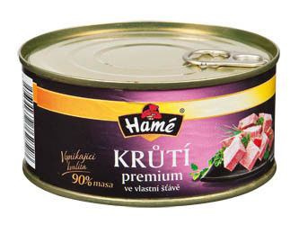 HAMÉ Carne de curcan în suc propriu 4 x 290 g