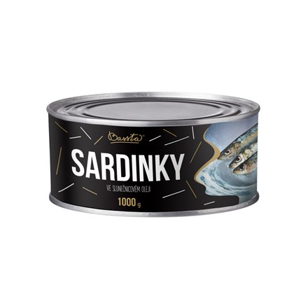Sardine Bassta în ulei 1000 g