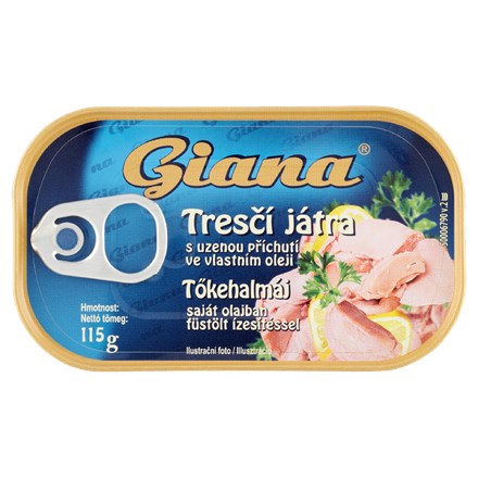 Giana Ficat de cod cu aromă afumată 4 x 115g