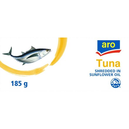 Ton aro în ulei vegetal, zdrobit 185 g