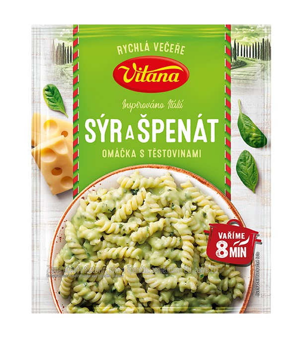 VITANA Sos cu brânză și spanac pentru paste 154 g