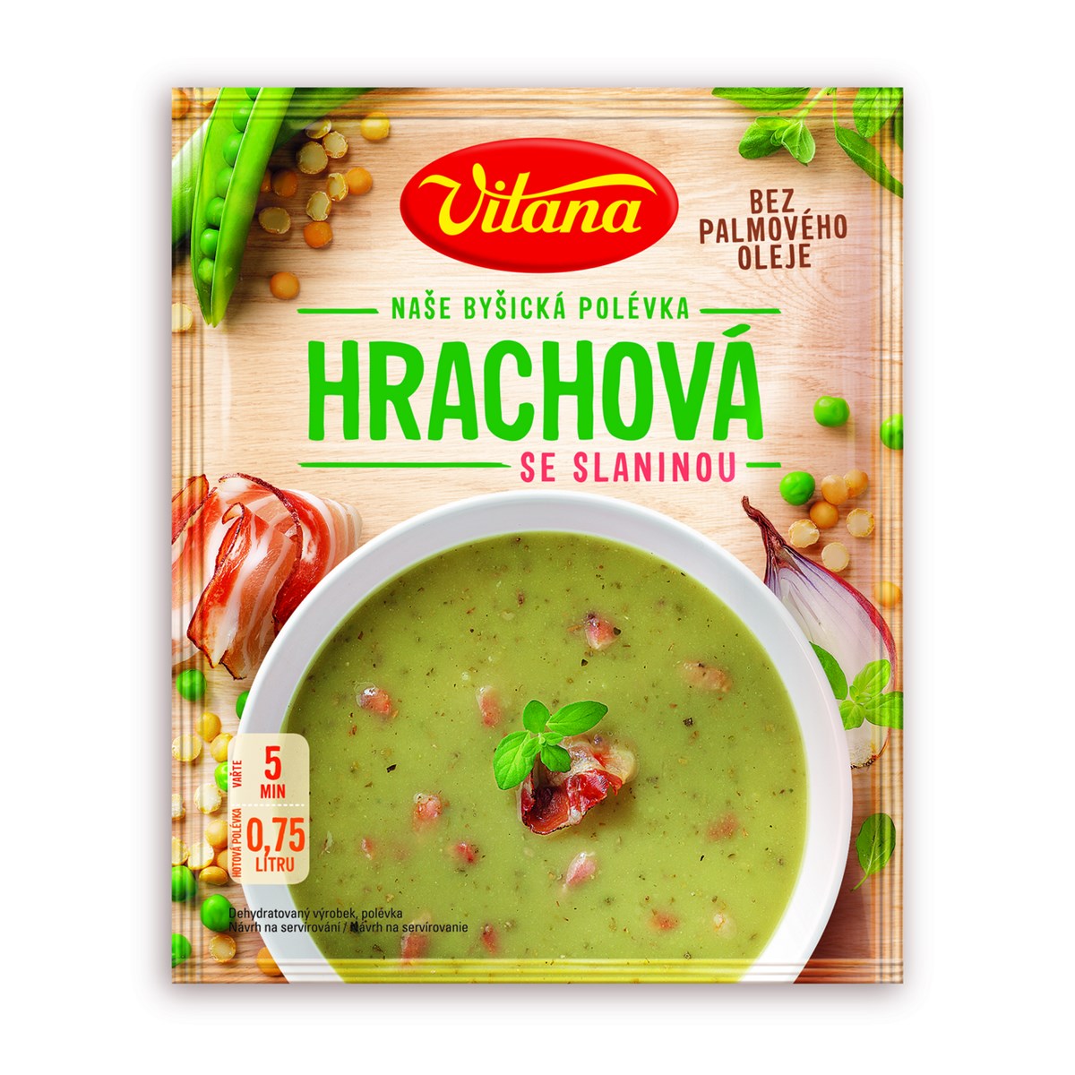 VITANA Supă de mazăre cu bacon 72 g