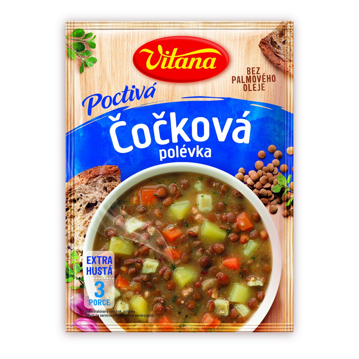 VITANA Supă de linte Honest 122 g