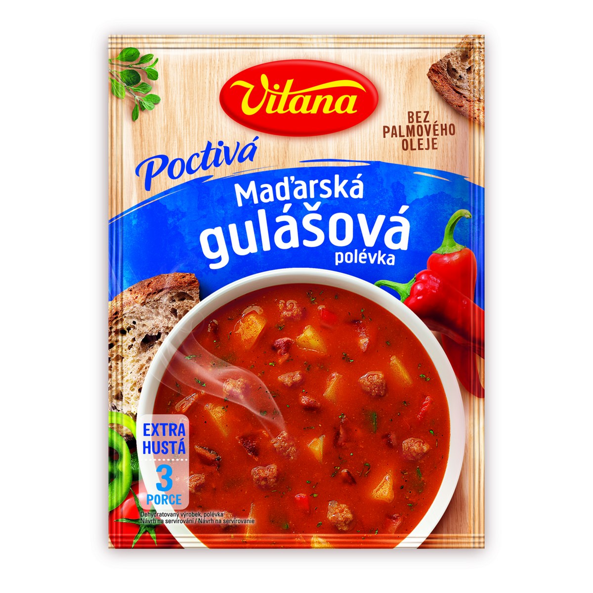 VITANA Supă de gulaș ungurească Honest 120 g