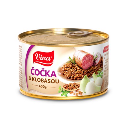 Linte Viva cu cârnați 400 g