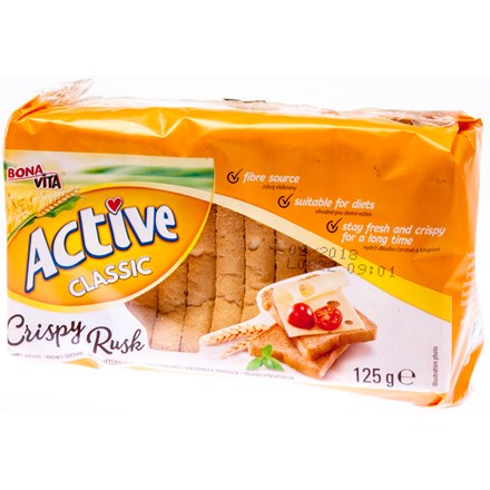 BONAVITA Crackers Active Classic Crispy Rusk 125 g
