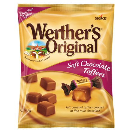 Storck Caramel Werthers în ciocolată 18 x 70 g