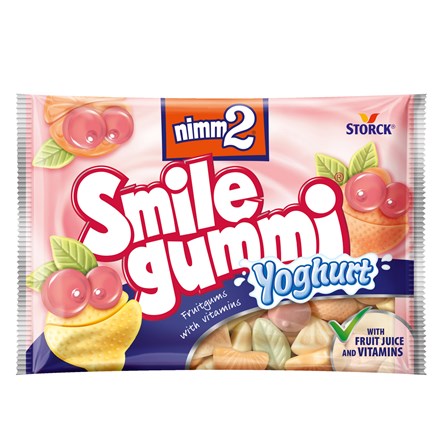 Nimm2 Bomboane gumate cu iaurt Smile 18 x 100 g