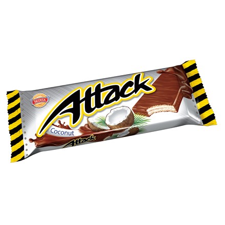 Napolitane Figaro Attack cu nucă de cocos 48 x 30 g