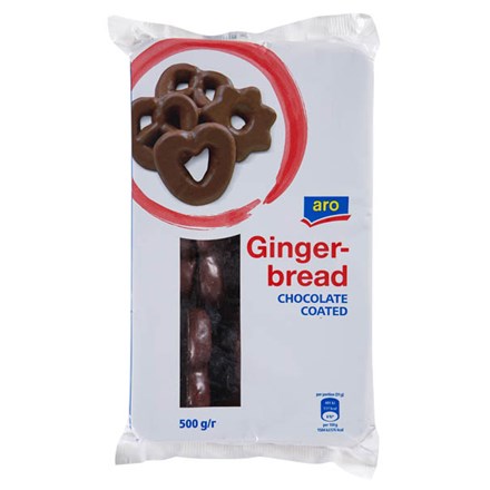 Fursecuri de turtă dulce aro în ciocolată neagră 500 g