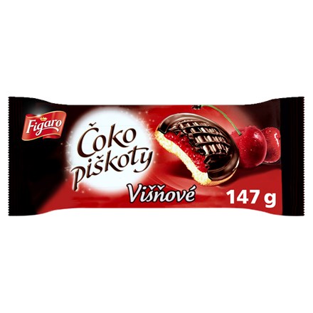 OPAVIA Biscuiți Figaro Choco cu cireșe 6 x 147 g