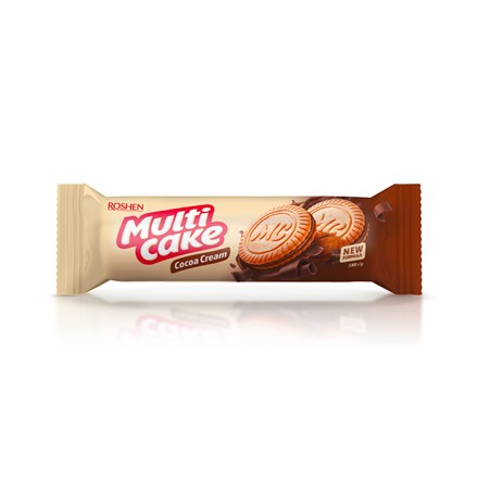Biscuiți ROSHEN Multicake cu cremă de cacao 180 g