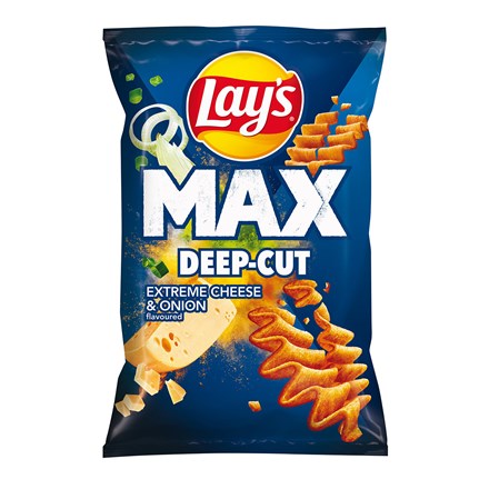 Chipsuri Lays Maxx cu brânză și ceapă 14 x 55 g