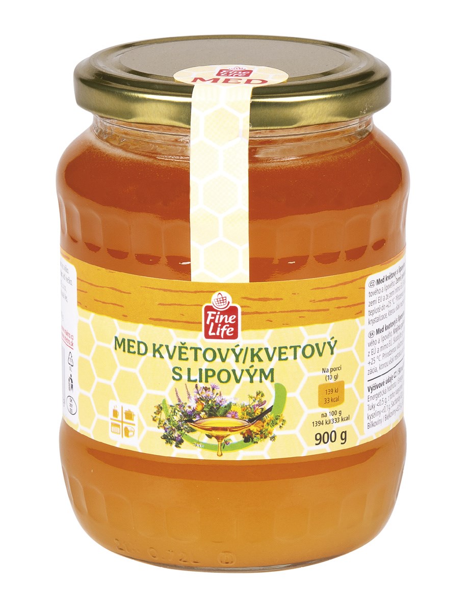 Fine Life Miere de flori de tei 900 g