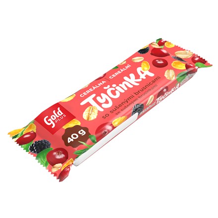 Baton de cereale Gold Plus cu merișoare 40 g