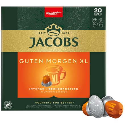 Capsule de cafea JACOBS Gut Morgen XL, 20 buc.