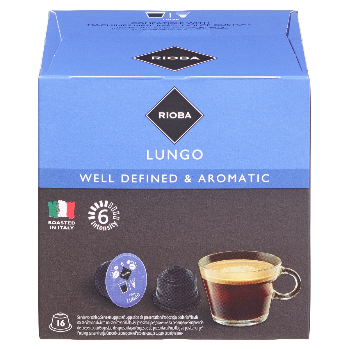 Rioba Capsule de cafea Lungo 16 buc.