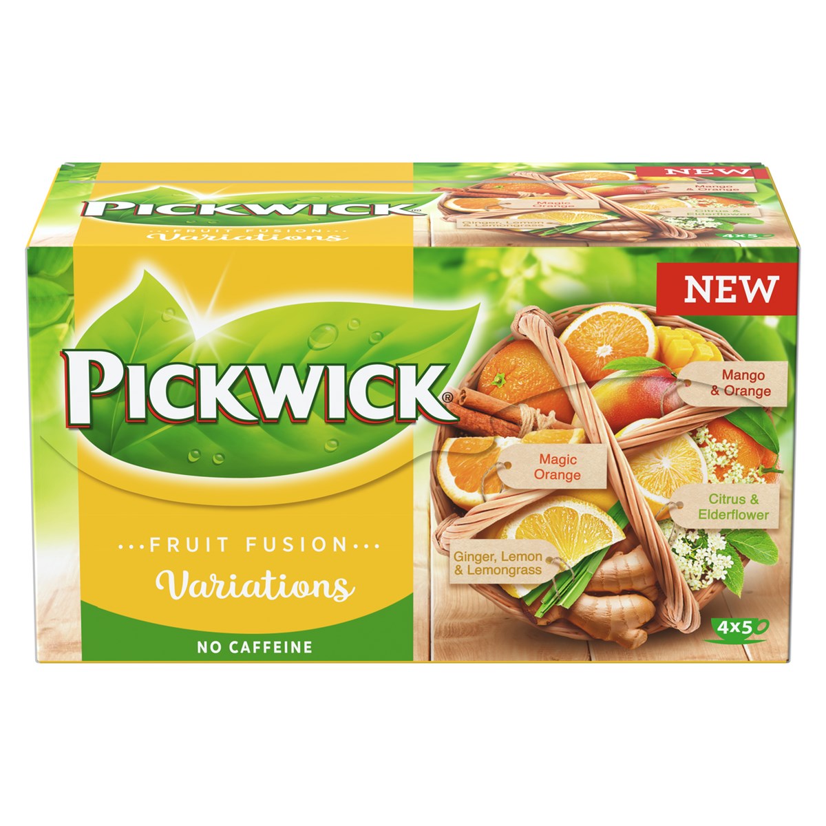 Pickwick Ceai cu fructe variate portocală 38 g