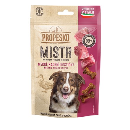 PROPESKO Mistr Snack recompense cu rață pentru câini 90 g