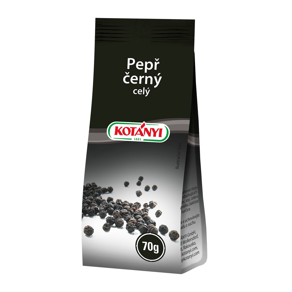 Piper negru KOTÁNYI întreg 70 g