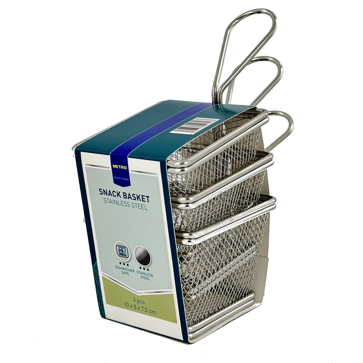 METRO Professional Coș de prăjit 10 cm oțel inoxidabil 3 buc