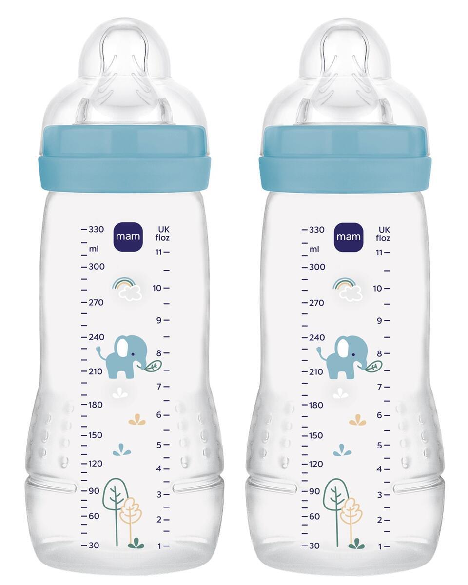 Biberon MAM BABY 330 ml, pachet dublu albastru