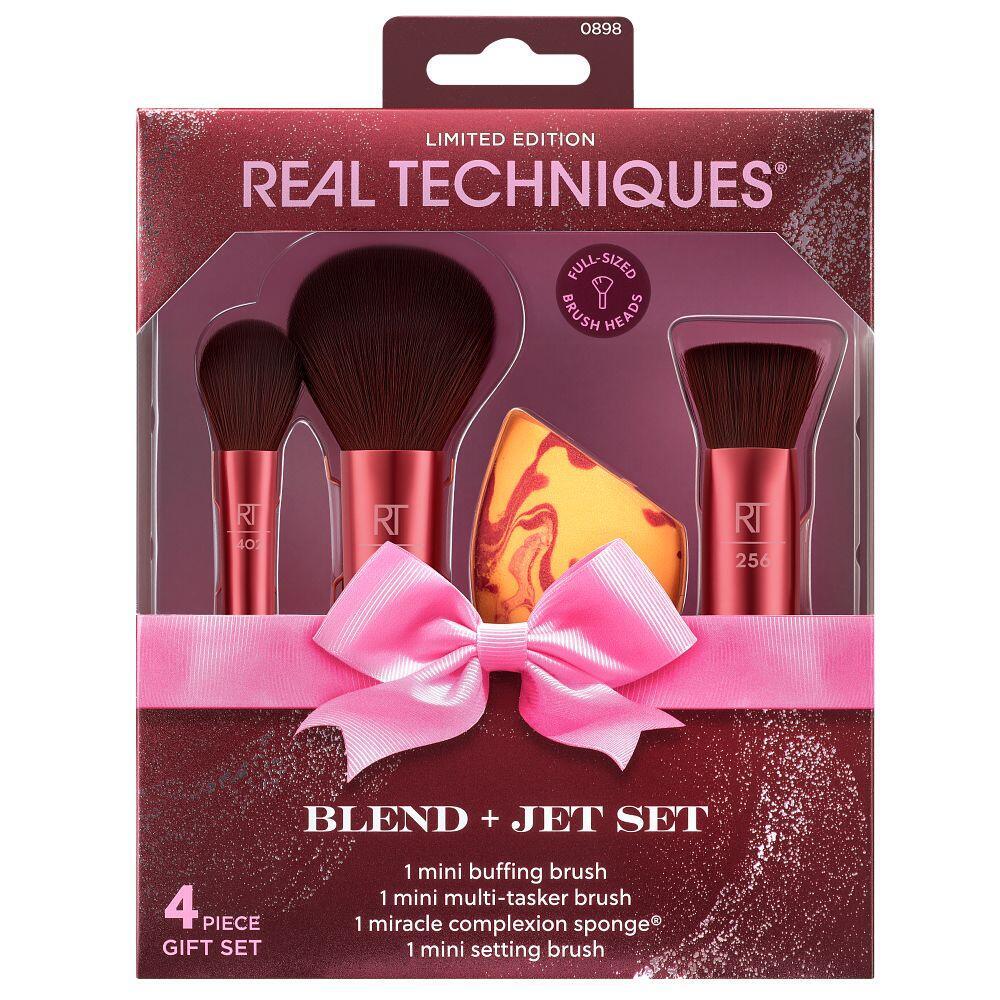 Set mini pensule și burete Real Techniques VB BLEND + JET SET;