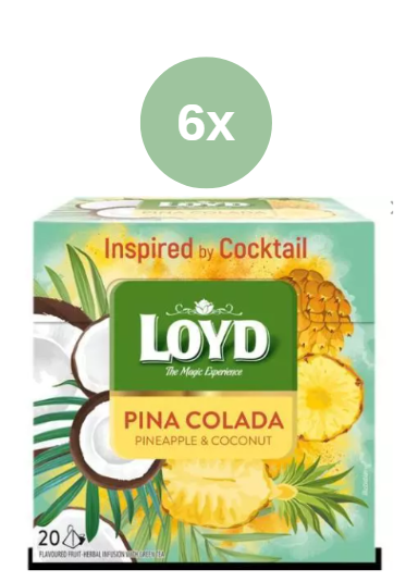 Loyd Cocktail piramidal Tea cu pina colada 6x34g