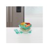 Cutie pentru salată Sistema To Go cu compartimente separate și tacâmuri 1,1 l, culori mixte