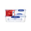 Set Sistema de 6 recipiente alimentare impermeabile KLIP IT PLUS 2x 180 ml, 2x 400 ml, 1x 1 l și 1x 2,2 l