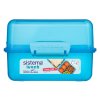 Cutie de prânz divizată Sistema Lunch Cube cu 2 compartimente 1,4 L, albastră