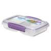 Cutie de prânz Sistema To Go Small Split cu 2 compartimente, 350 ml, violet