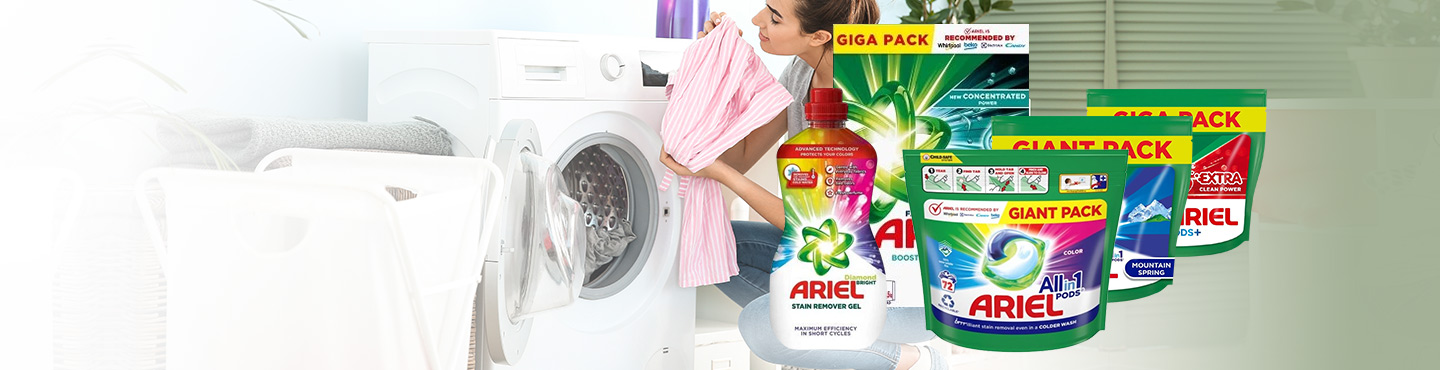 Ariel praní