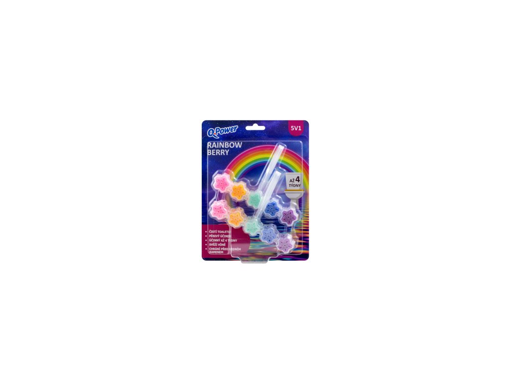 Q-Power WC blok (2 kosa/blister) Rainbow Berry