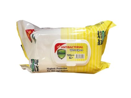 93445 antibakterialni fresh detox vlhcene ubrousky 120 citron