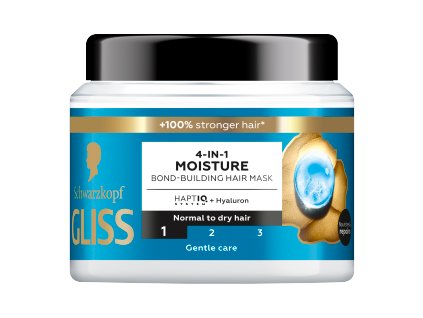 119292 gliss maska 400ml moisture 4 in 1