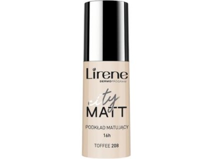 111414 lirene city matt matujici tekuty make up 208 toffee 30 ml