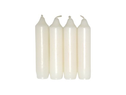 Božična sveča (4 kosi/paket) bela