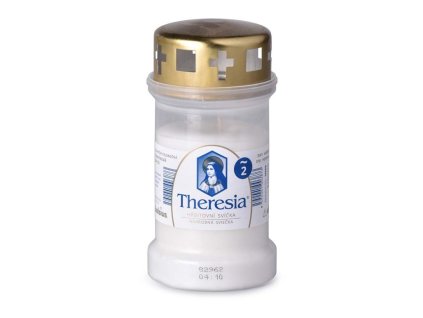 Pokrovček za svečo Theresia 170 g ~2 dni bela litina