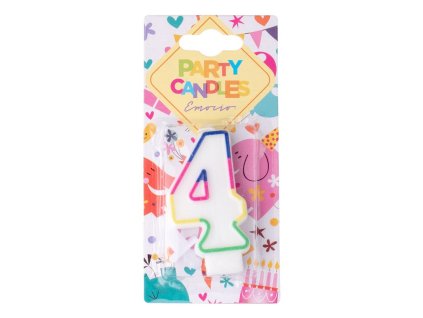 Svečka Emocio Cake s številko 4