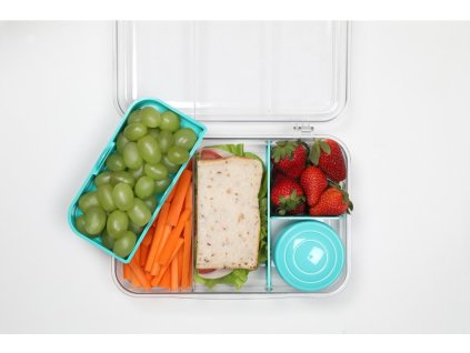 Sistema Divided To Go Bento Create škatla za malico z jogurtovo posodo in skledo 1,48 l, mešane barve