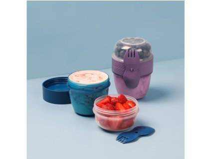 Sistema To Go Snack kapsule za prigrizke z vilicami 515 ml, mešane barve