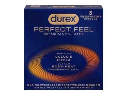 Kondomi Durex (3 kosi/škatla) Perfect Feel